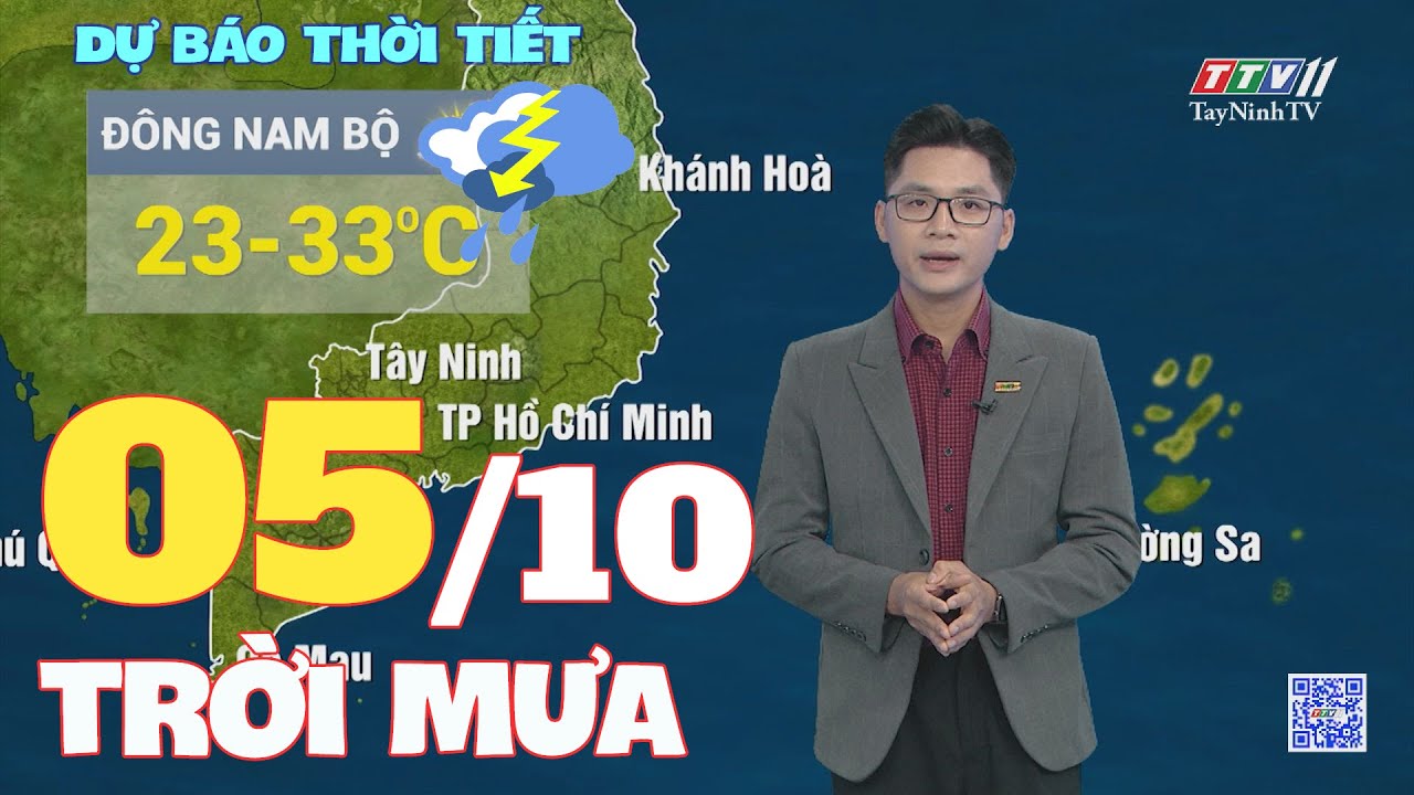 Bản tin thời tiết 05-10-2024 | TayNinhTVENT